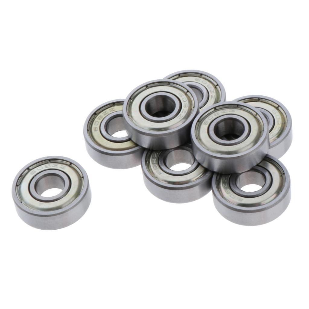 8Pcs Skateboard Bearing Inline Skates Scooter Wheels Rolling Bearings  9