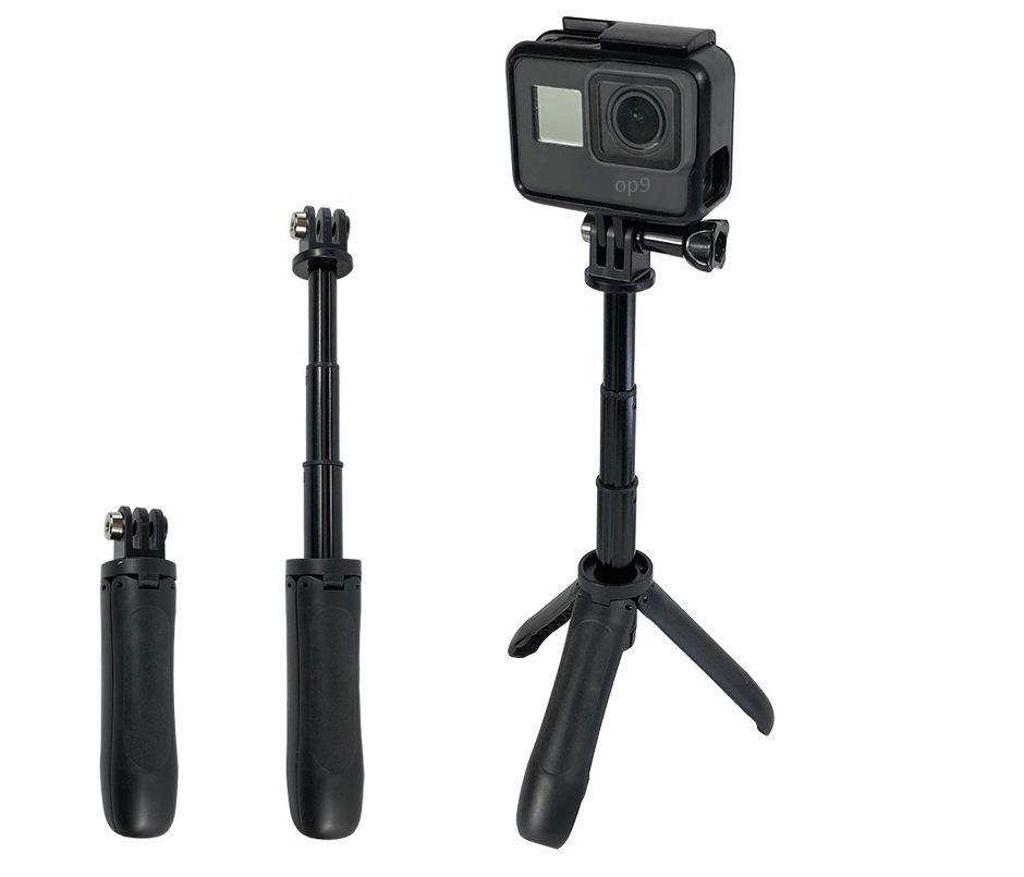 Khuyến mãi thích hợp cho GoPro mini cực nối dài + phụ kiện tripod hero6/5 túi máy ảnh thể thao con kiến ​​nhỏ gậy selfie