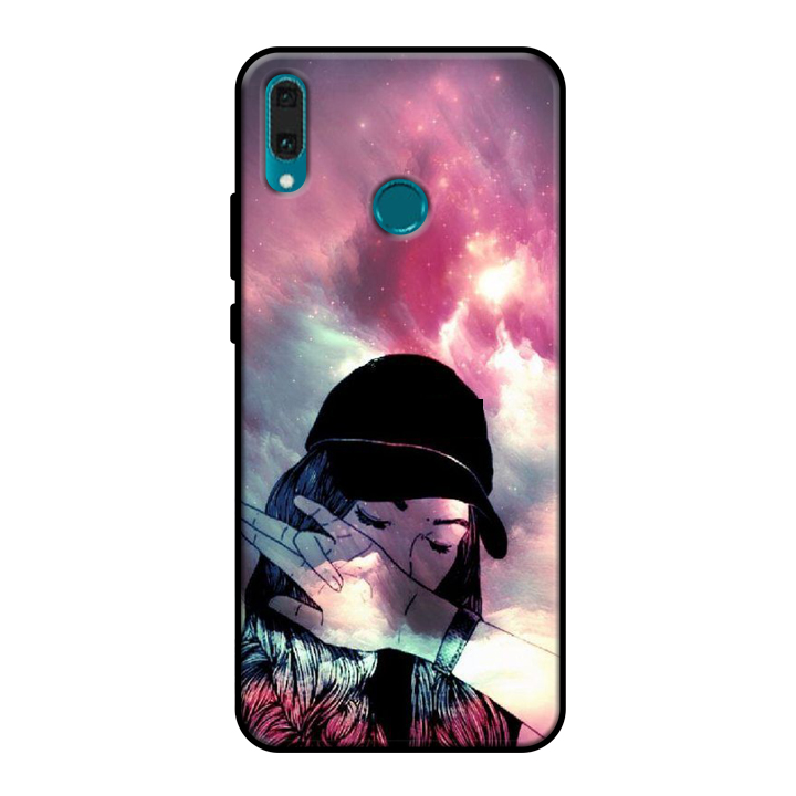 Ốp lưng điện thoại Huawei Y9 2019 viền silicon dẻo TPU  hình Gấu KAW
