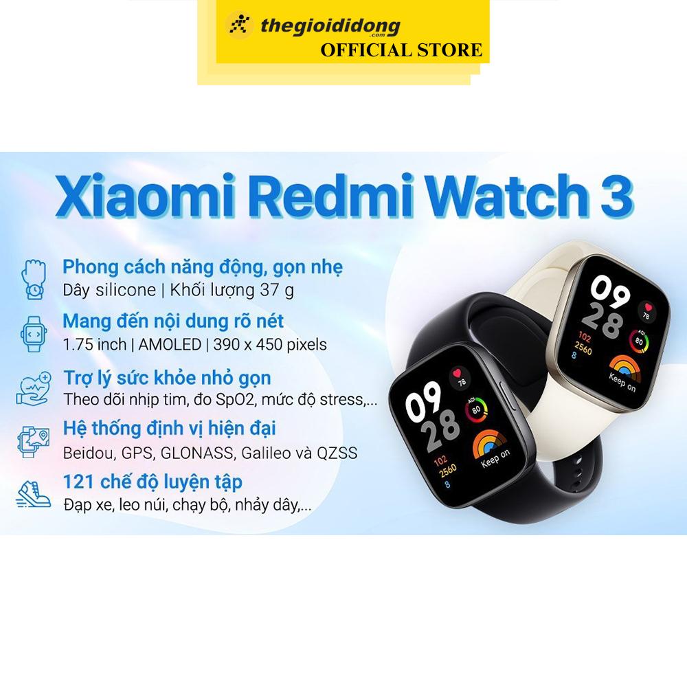 Đồng hồ thông minh Xiaomi Redmi Watch 3 42.6mm - Hàng Chính Hãng