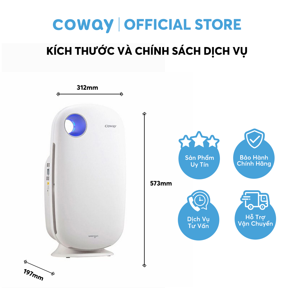 Combo Máy lọc không khí Coway Aires (10) AP-1009CH + Máy lọc nước Coway Nadi (L) P-300L - Hàng chính hãng