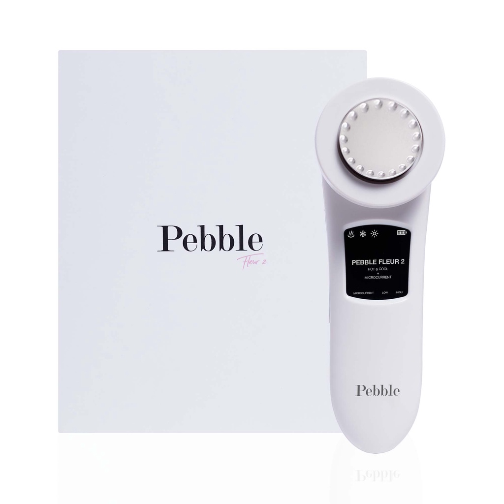 Máy Đẩy Tinh Chất Chăm Sóc Da Mặt Pebble Fleur 2 HOT &amp; COLD 2022