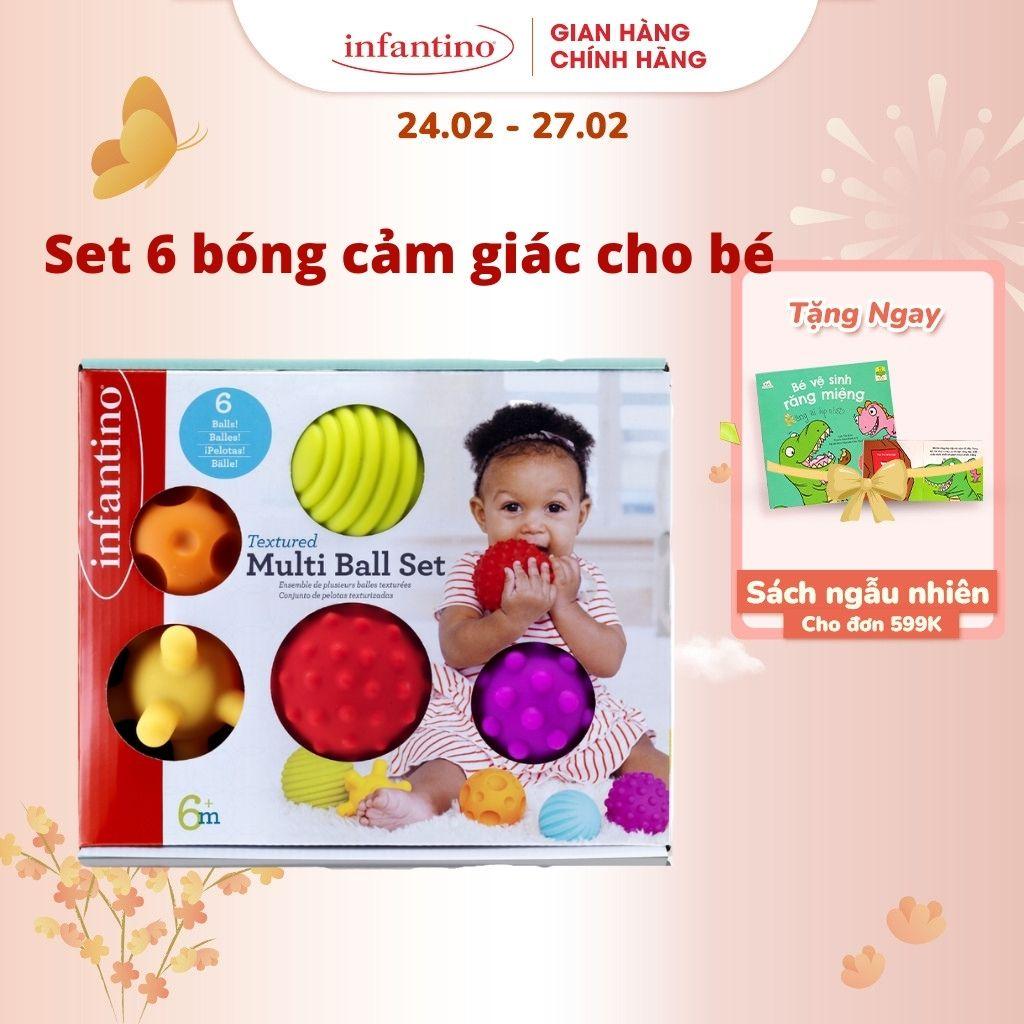 Set Đồ Chơi 6 Trái Bóng INFANTINO Dành Cho Bé Giúp Phát Triển Giác Quan Và Kỹ Năng Của Trẻ