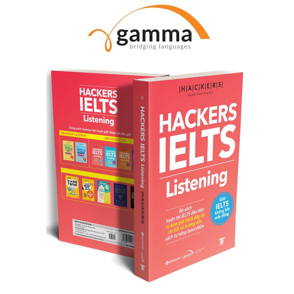 HACKERS IELTS: Listening (Kèm mã QR file nghe, giải thích đáp án chi tiết và hướng dẫn cách tự nâng band điểm)