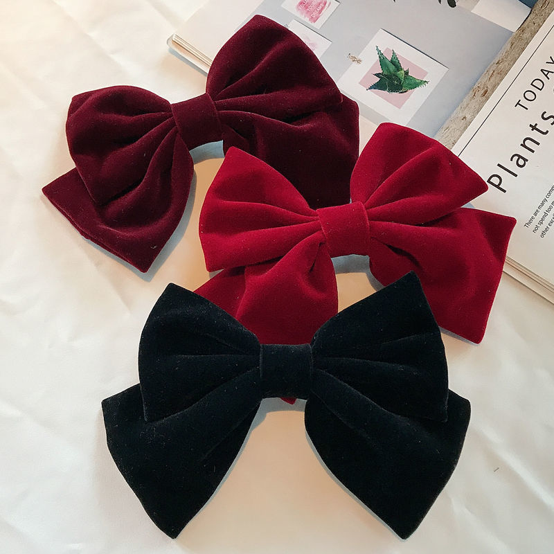 Kẹp tóc nhưng nơ to Vintage dễ thương