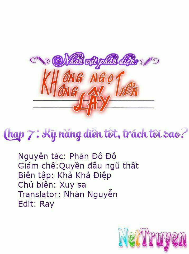 nhân vật phản diện: không ngọt không lấy tiền chapter 7.1 1