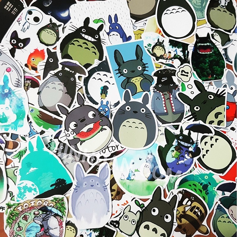 Sticker Totoro set 60 ảnh có ép lụa