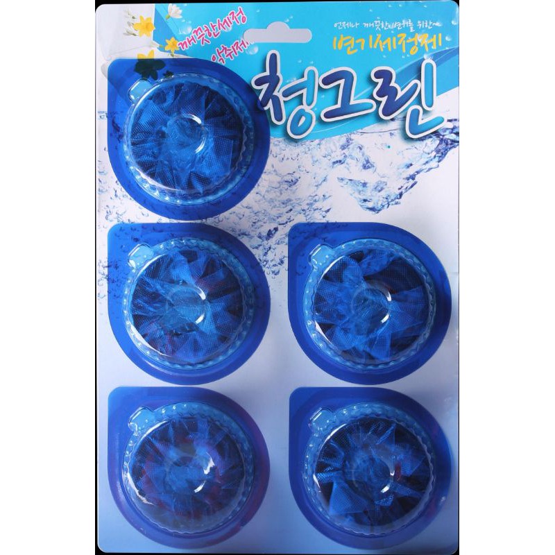 Viên tẩy Toilet Hàn Quốc Sandokkaebi (vỉ 5 viên) -Công nghệ tẩy sạch hương thơm dịu nhẹ cho bồn cầu