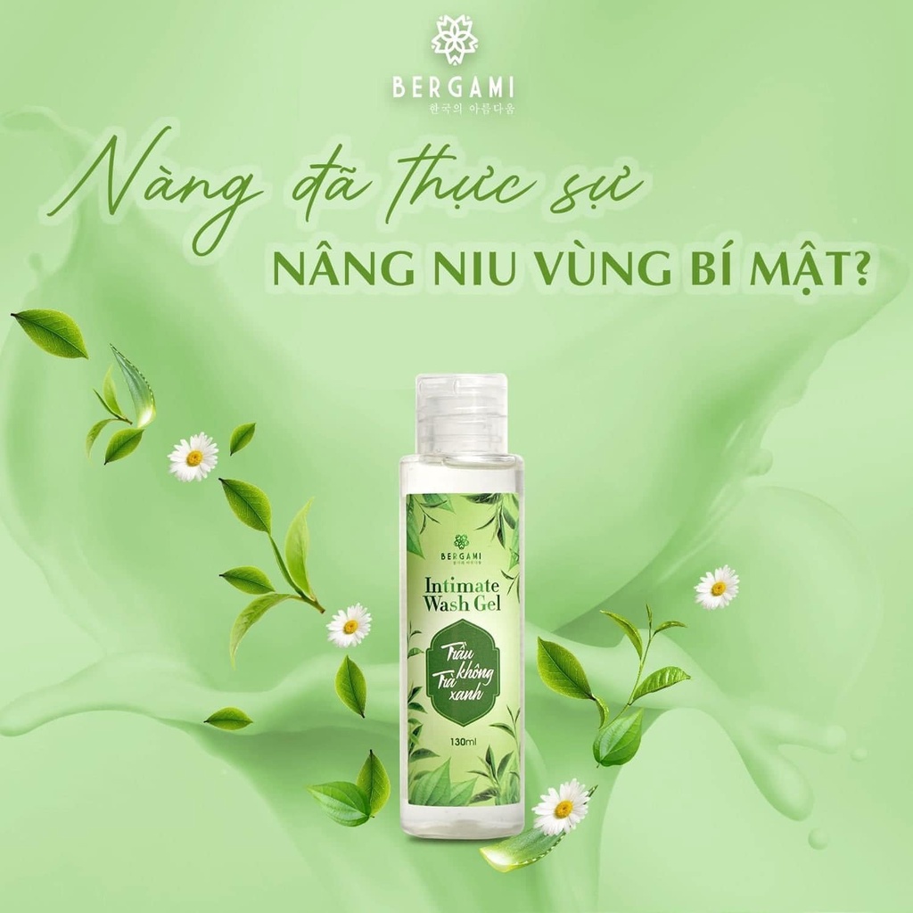 Dung dịch vệ sinh phụ nữ Begami, tinh chất trầu trà kháng khuẩn, khử mùi giảm viêm ngứa dung tích 130ml