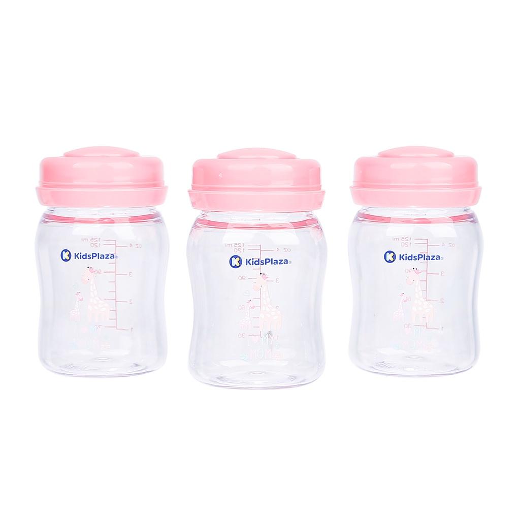 Set 3 bình trữ sữa Tritan 125ml Kids Plaza KP03