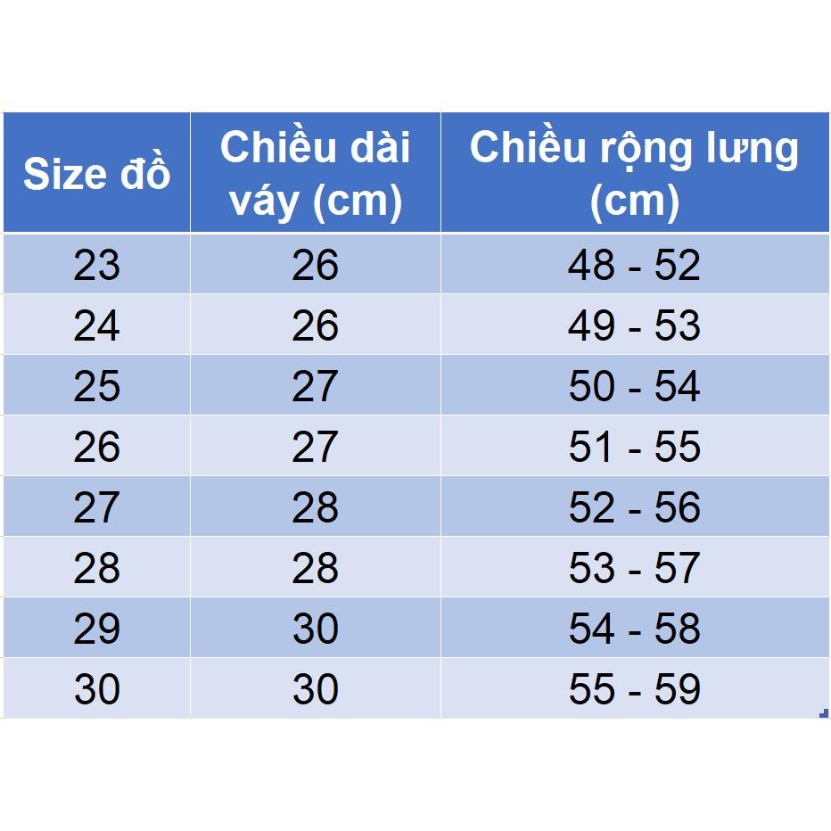 Váy thun xếp ly cho bé gái size nhí