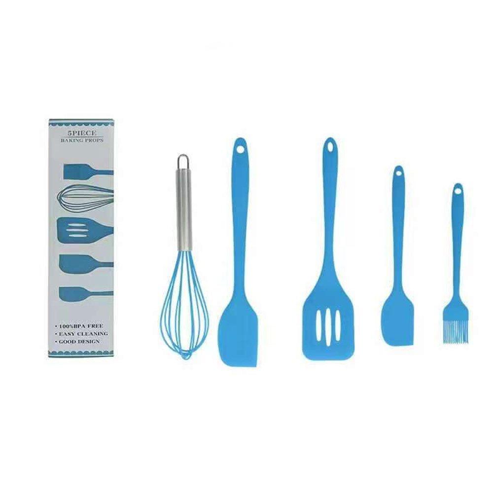 Dụng cụ làm bánh, bộ dụng cụ nhào bột làm bánh thủ công 5 chi tiết, chất liệu silicone cao cấp - BAKER MART