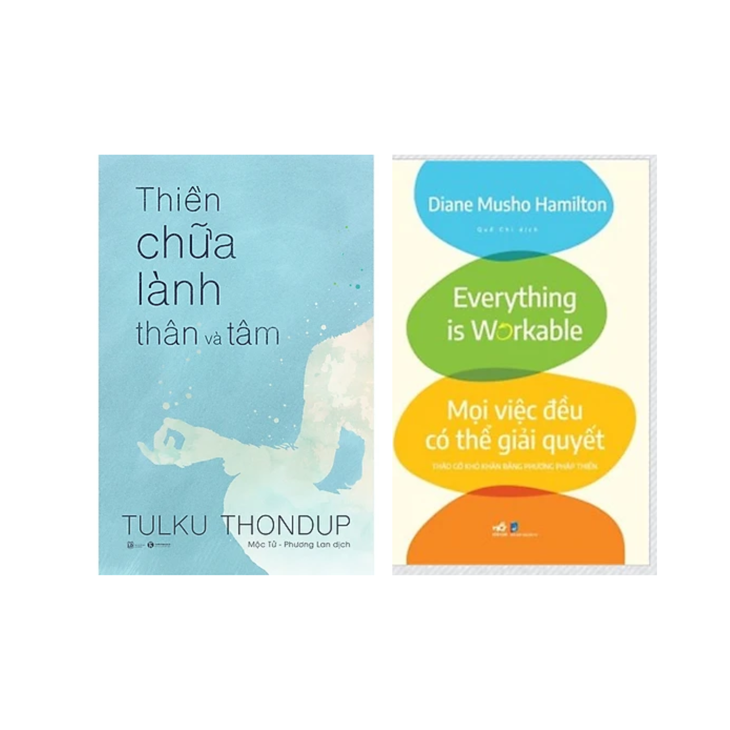 Combo 2Q Sách Về Thiền : Mọi Việc Đều Có Thể Giải Quyết - Tháo Gỡ Khó Khăn Bằng Phương Pháp Thiền + Thiền Chữa Lành Thân Và Tâm