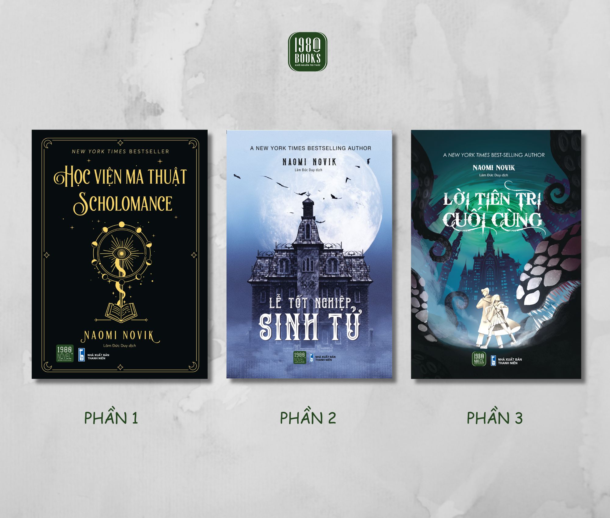 Combo 3 Sách Của Naomi Novik - Học viện ma thuật Scholomance + Lễ tốt nghiệp sinh tử + Lời Tiên Tri Cuối Cùng