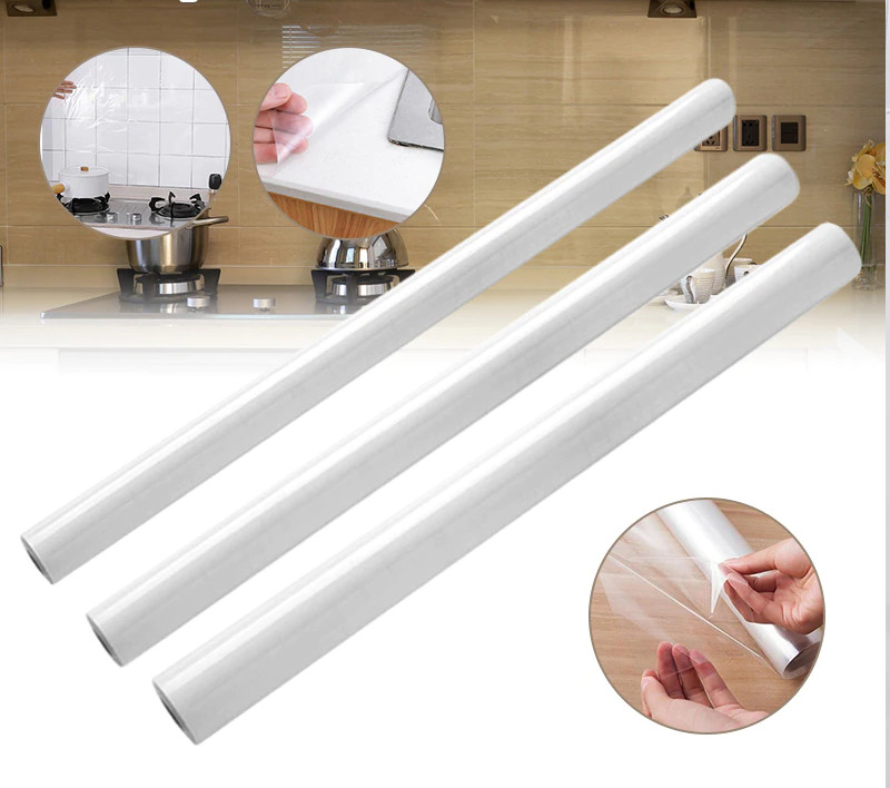 Giấy dán tường chống dầu mỡ trong suốt 60cm x 3m