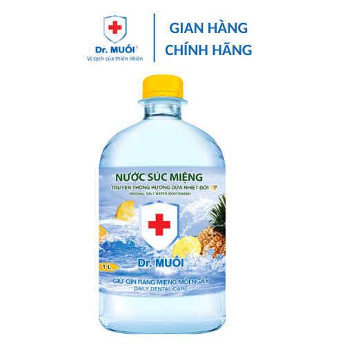 Nước Súc Miệng Dr. Muối Hương Dứa 1 Lít