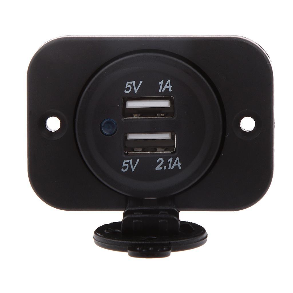 12V 2 Port Car Lighter Cigarette Multi Socket Charger Adapter LED Indicator
