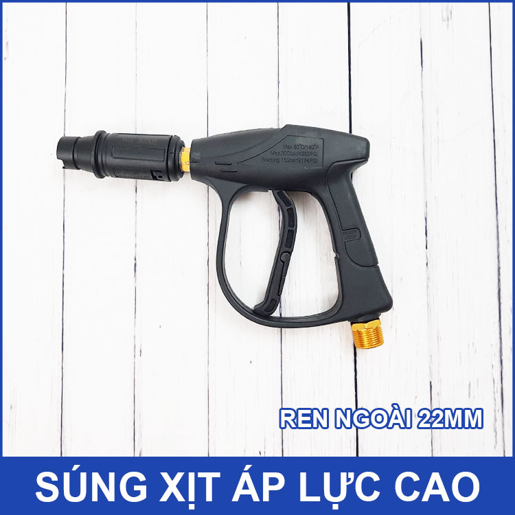 Súng xịt áp lực cao mỏ vịt ren ngoài 22mm dài 27cm Smartpumps