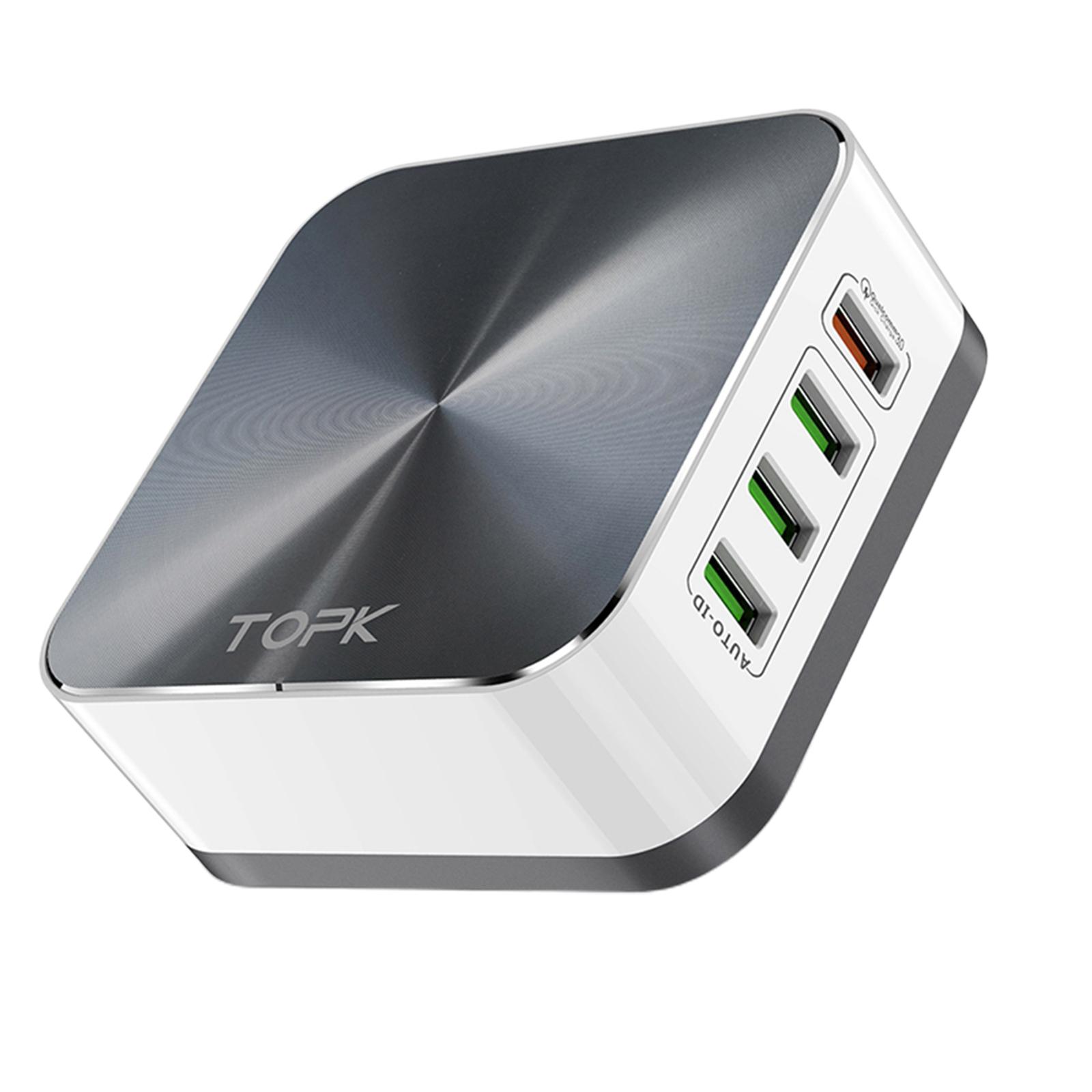 Travel High- 8-Port Quick Charge Wall Charger Power Adapter UK Plug
