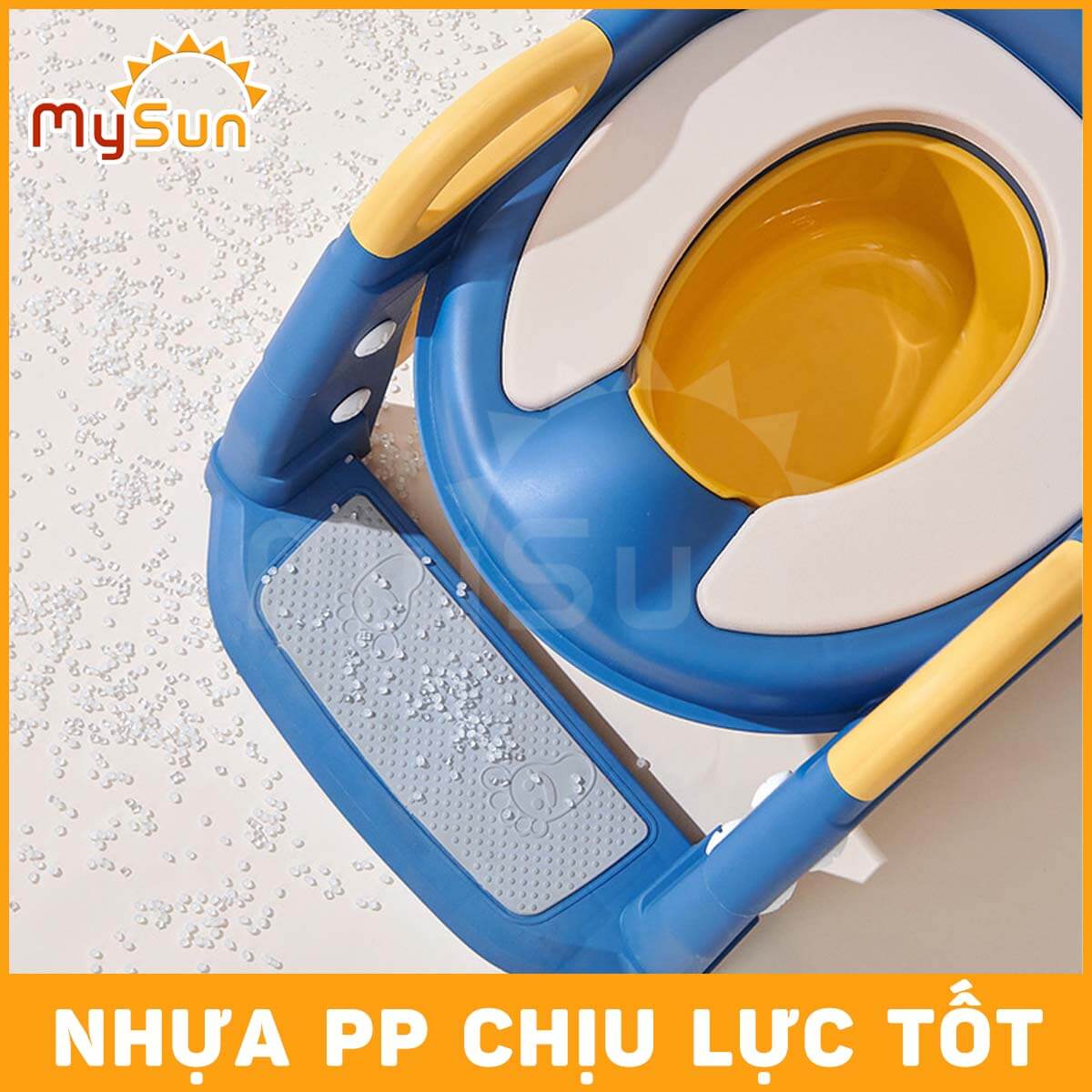 Ghế bô ngồi bồn cầu vệ sinh toilet cho bé trai gái 1 2 3 4 5 tuổi tập đi vệ sinh MySun