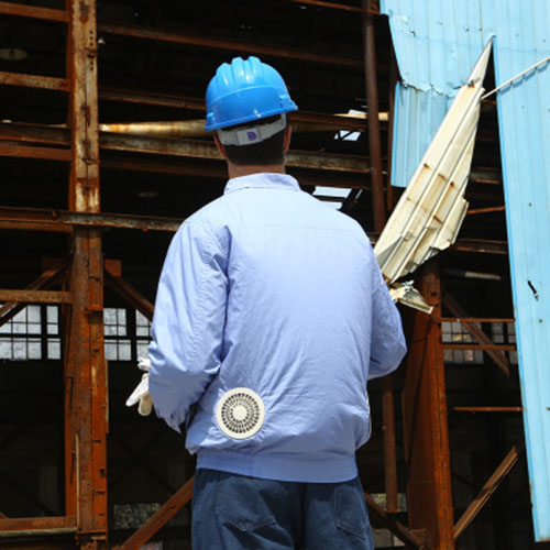 Áo lao động có gắn quạt làm mát công nghệ Nhật bản