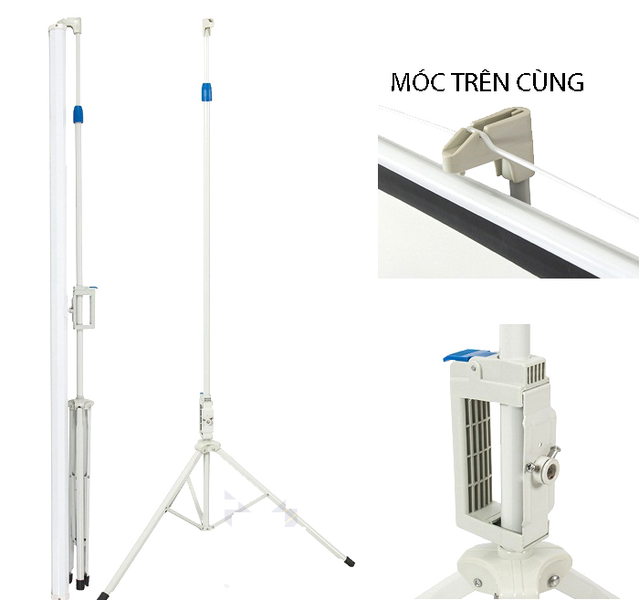 Màn Chiếu 3 Chân Apollo 120 inch - Hàng Chính Hãng