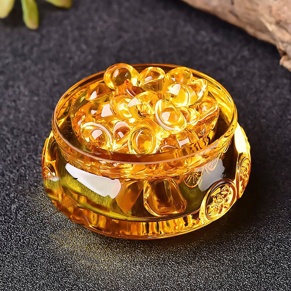 Bát Tụ Bảo Thỏi Vàng Kim Nguyên Bảo nhiều kích thước 8cm