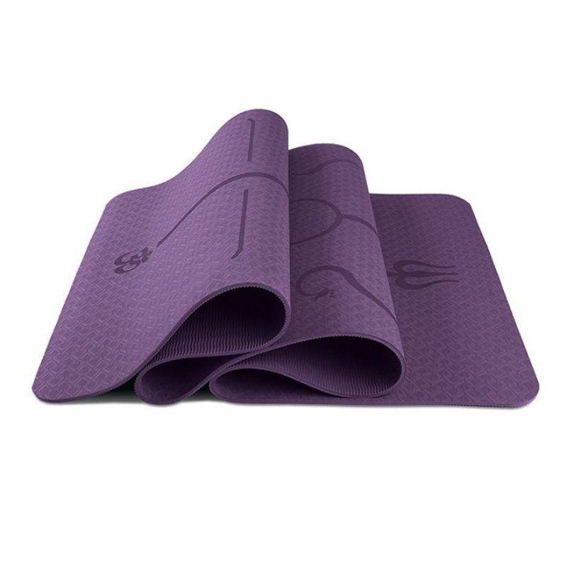 Thảm tập yoga định tuyến TPE dày 10mm siêu dày