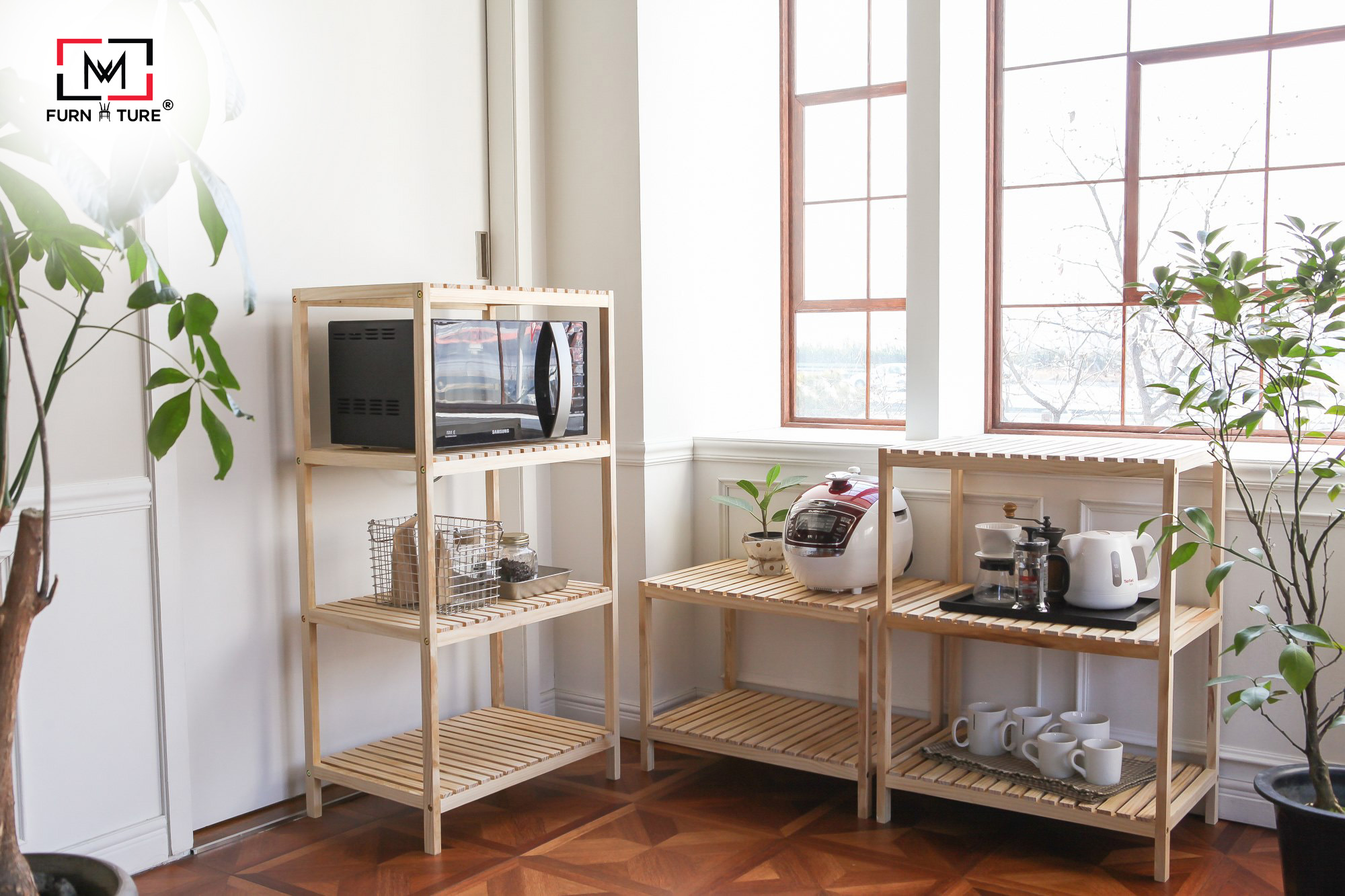 KỆ ĐỂ LÒ VI SÓNG 4 TẦNG HÀN QUỐC - OVEN RACK 4F