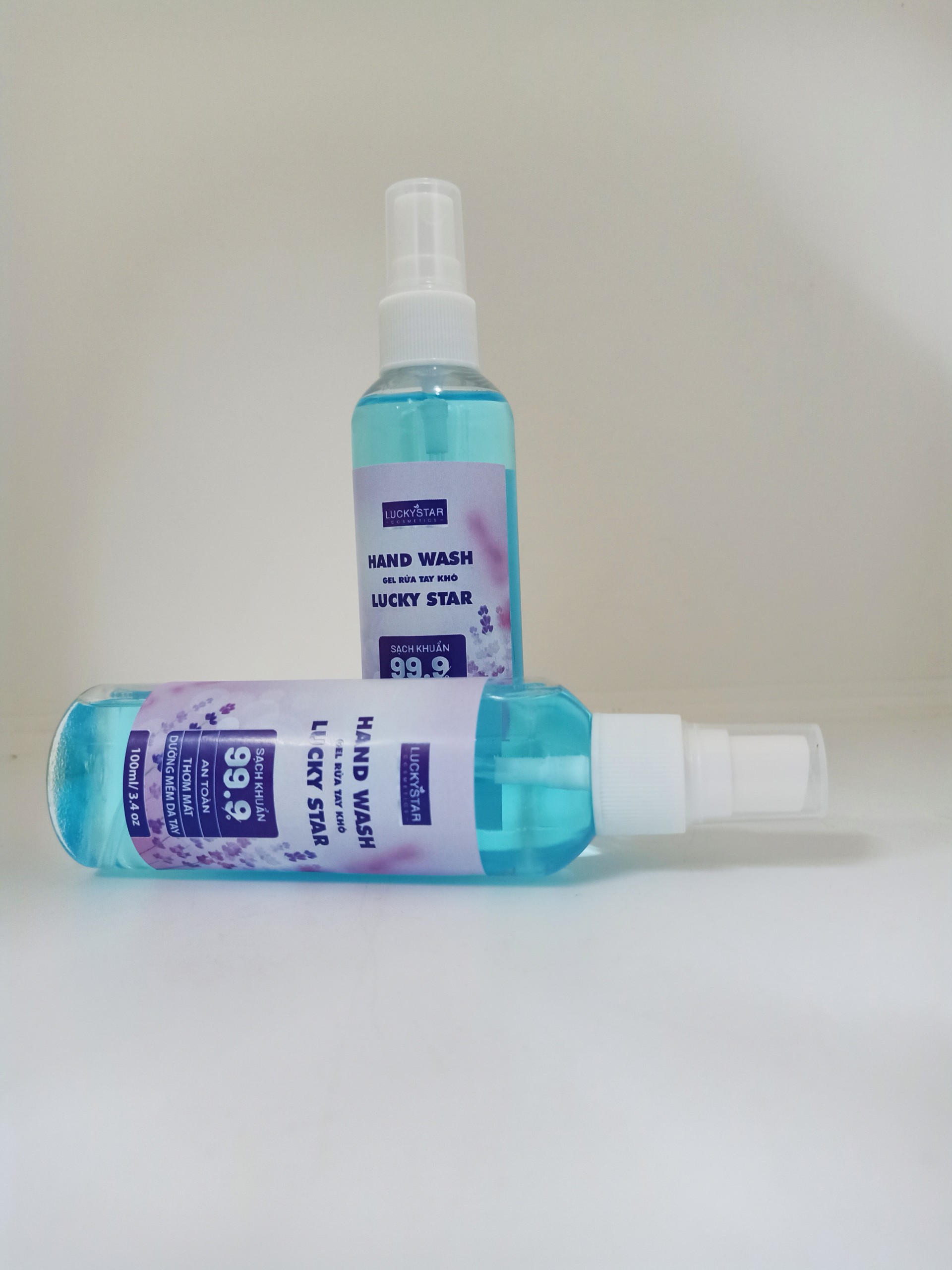 Gel Rửa Tay Khô Dạng Xịt Lucky Star Lavender - 100ml, 550ml, 1000ml