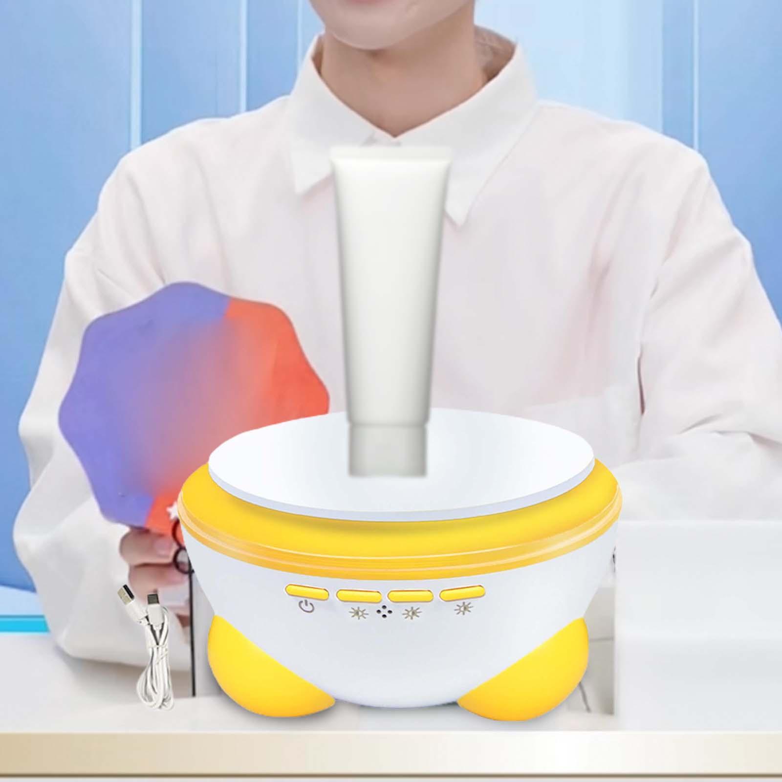 Rotating Display Stand with Colorful LED Lights Clockwise Electric Turntable Display Stand