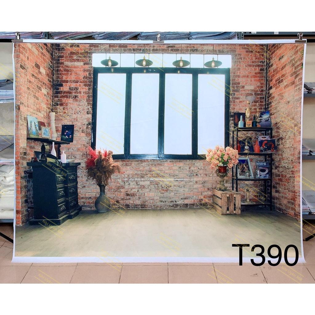 Tranh vải decor / Thảm vải treo tường / Thảm vải chụp ảnh chủ đề Livestream cảnh nội thất