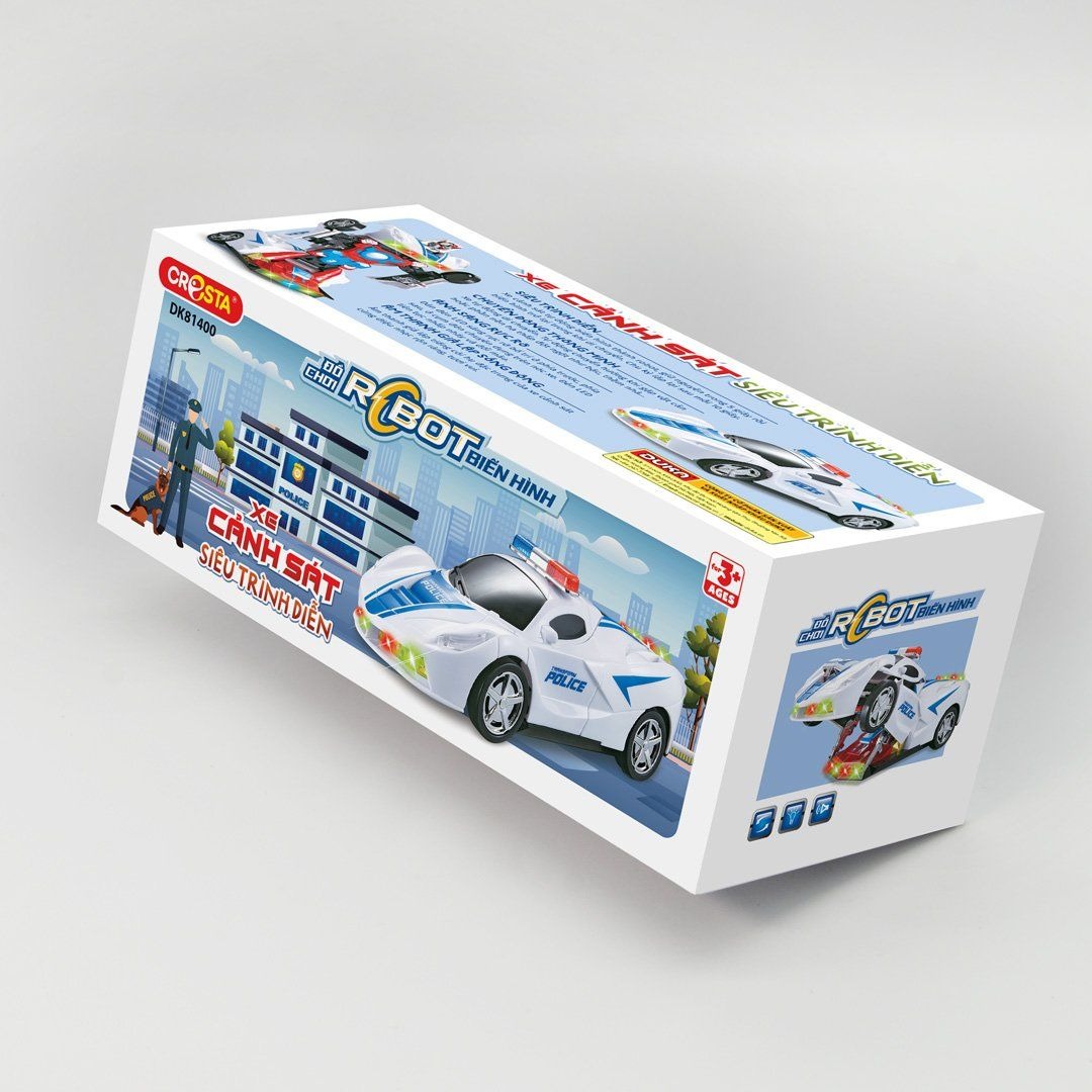 Đồ Chơi DUKA: Robot Biến Hình Xe Cảnh Sát - Siêu Trình Diễn - DK81400