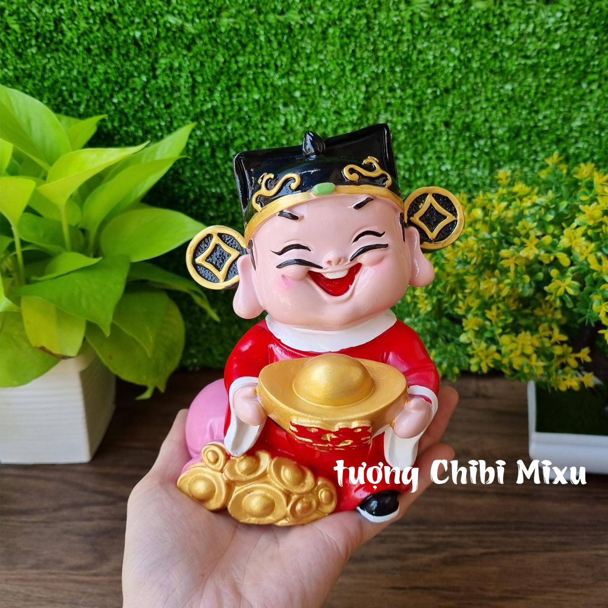 Tượng Thần Tài size 13cm may mắn - mẫu 03