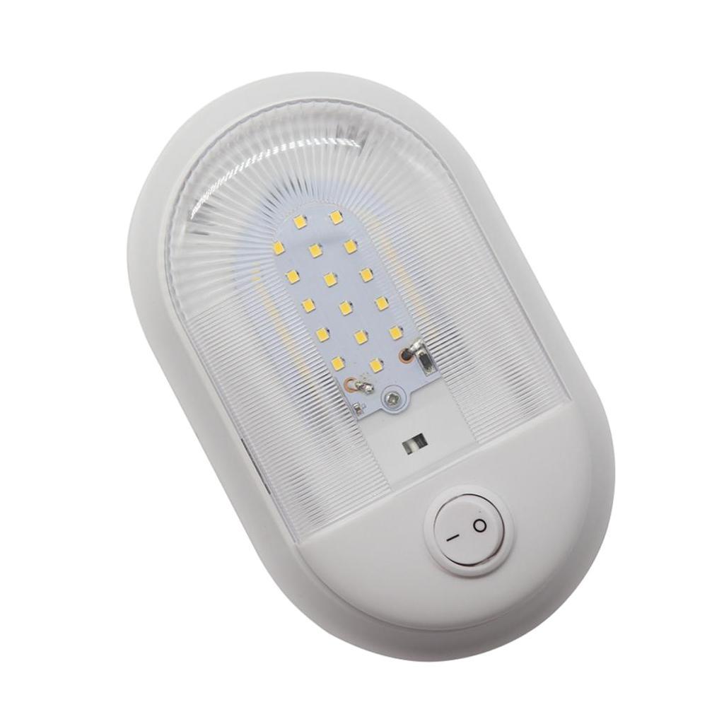 DC 12V 24V LED RV Ceiling Dome Light, Interior Lighting for Camper RV Trailer