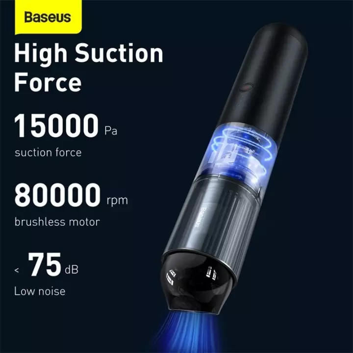 (Hàng chính hãng) Máy Hút Bụi Không Dây BASEUS A3 Vacuum15000Pa sử dụng trong nhà ở, xe hơi,... siêu tiện lợi