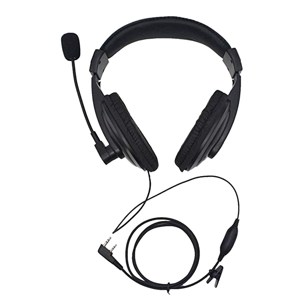 Professional Noise Cancelling Overhead Headsets Headphones For 2Pin Baofeng