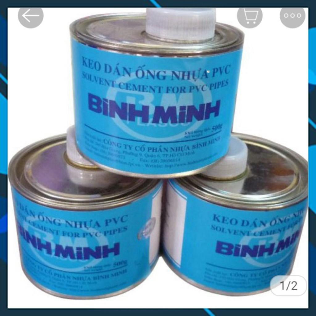 keo dán ống nhựa bình minh loại lon 200gr,500gr