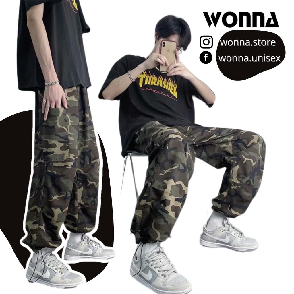 (CÓ VIDEO) Quần jogger camo rằn ri nam nữ ống rút box pant túi hộp dây rút nhiều túi unisex street style Hàn