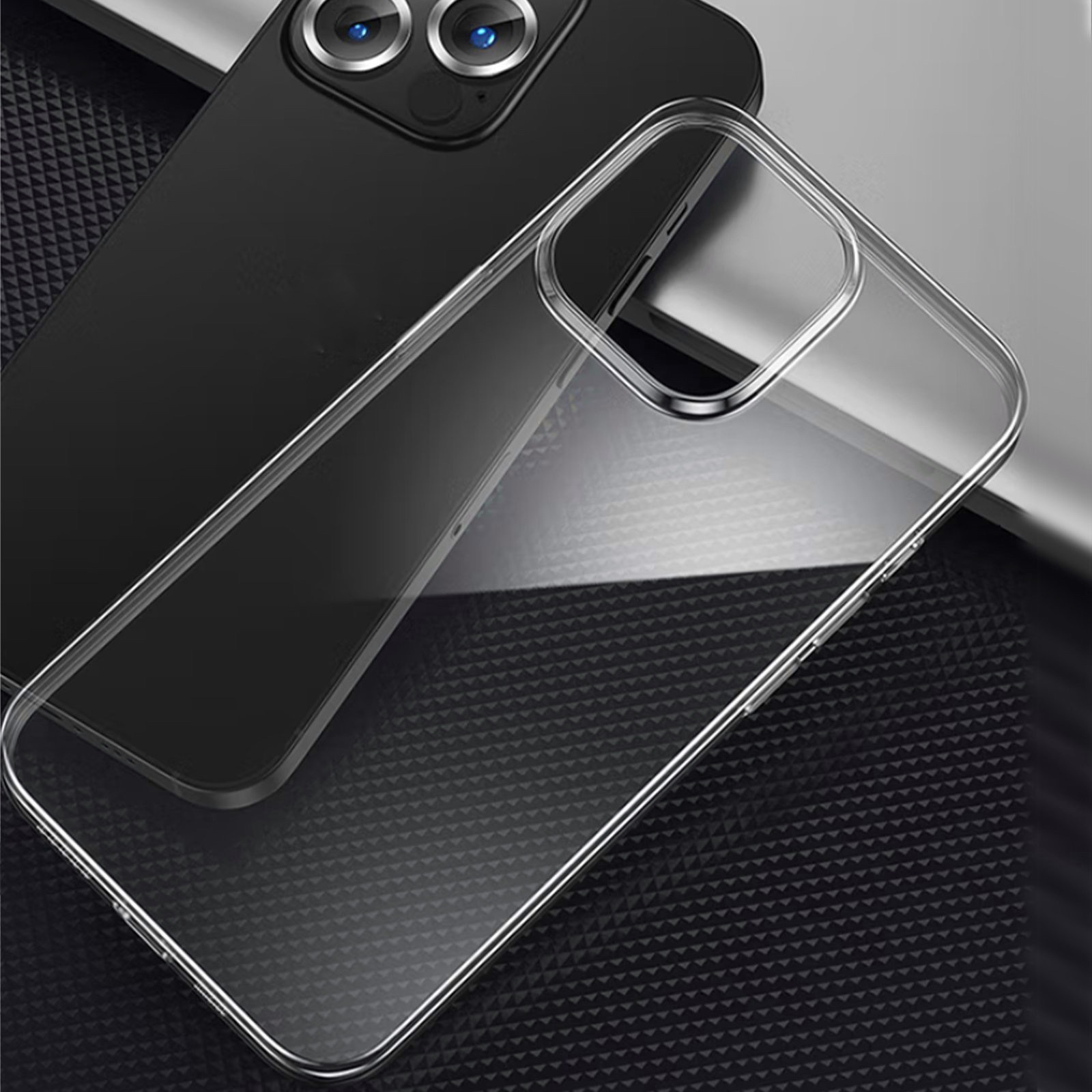 Ốp Lưng TEMPERED GLASS TRANSPARENT Nguyên Liệu Đức dành cho iPhone 14 / iPhone 14 Plus/ iPhone 14 Pro/ iPhone 14 ProMax- Hàng chính hãng