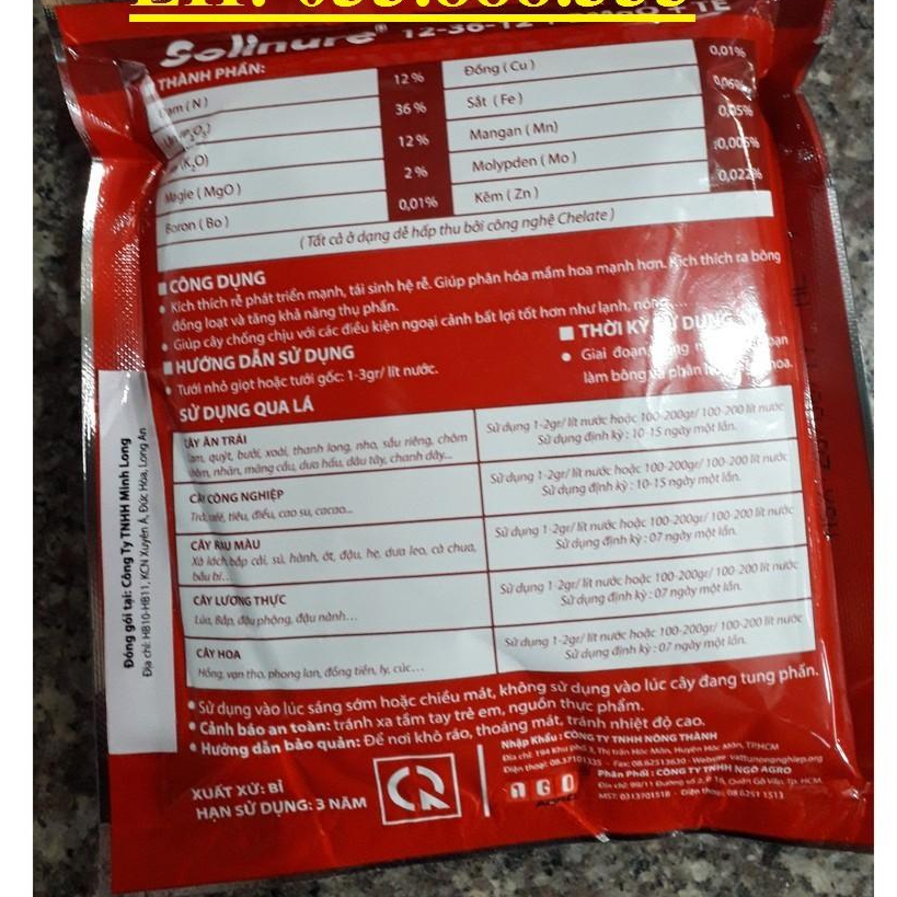 Combo 3 gói Phân bón lá đa trung vi lượng Lân Cao 12-36-12+2MgO+TE