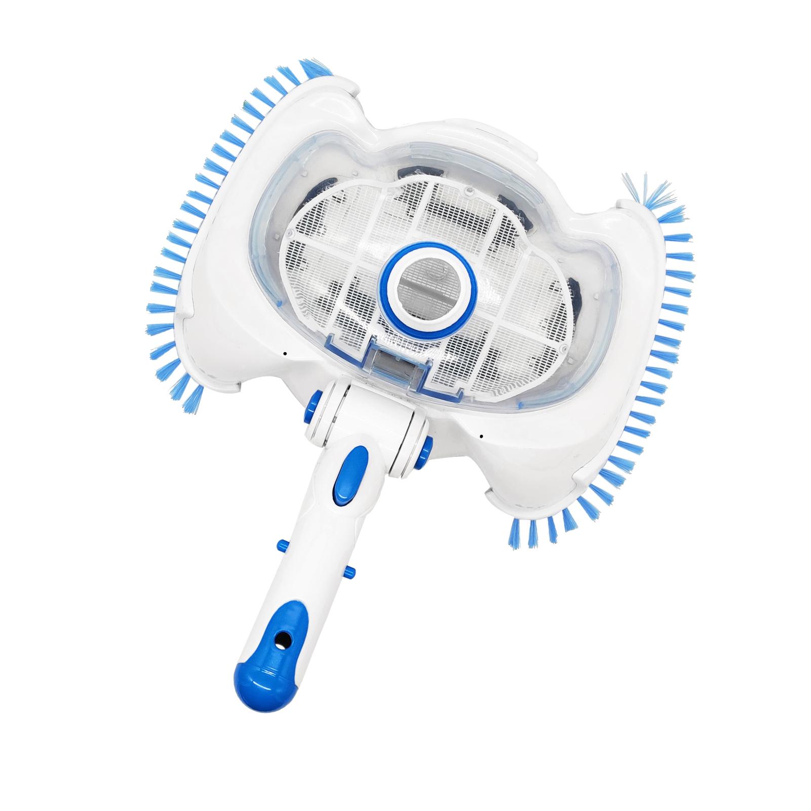 Transparent Pool Vacuum Head Inground Above Ground Swimming Pool Vacuum Brush Head Spa Vinyl Pool Vacuum Attachment with