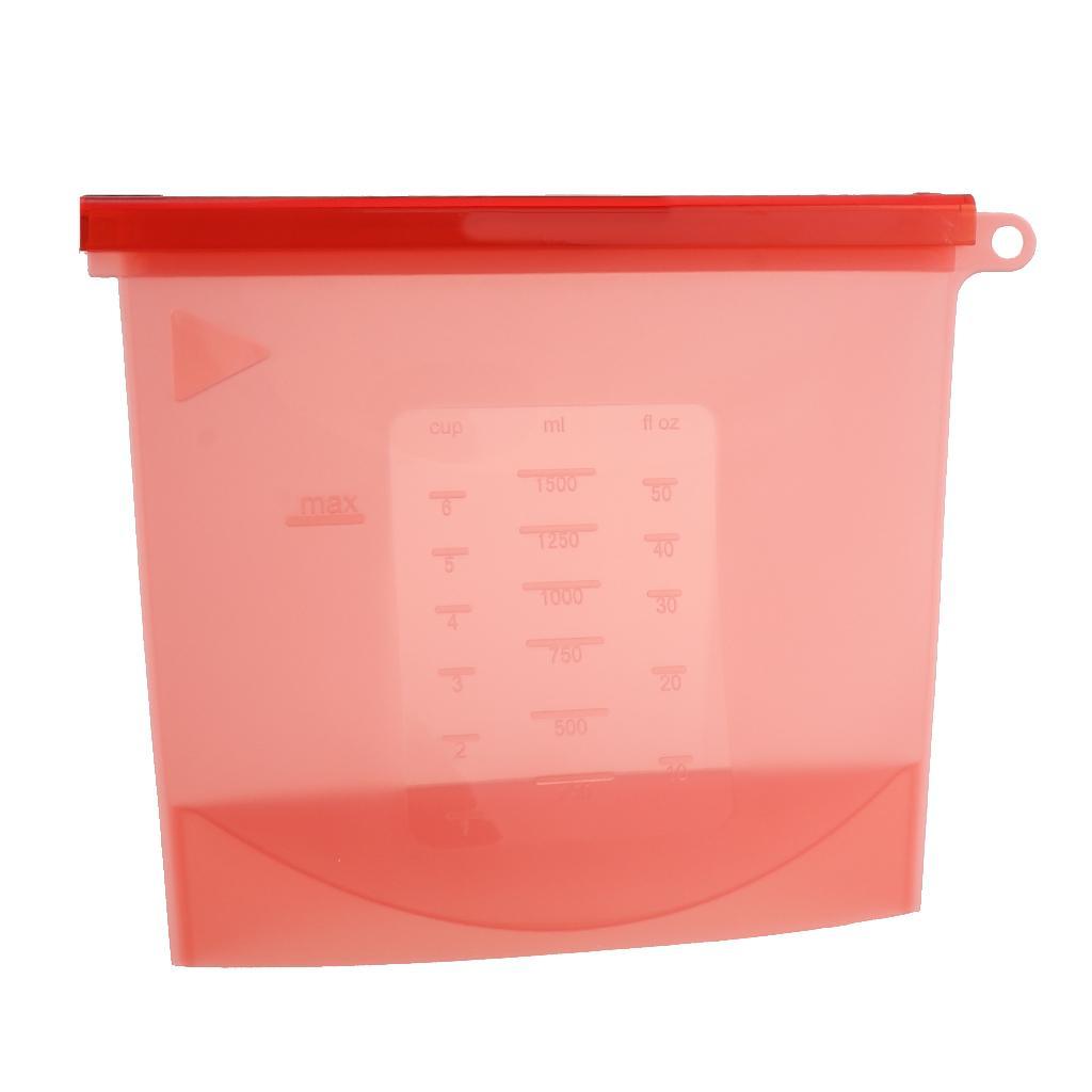 Silicone Refrigerator Vacuum Sealed Food Storage Bag Fresh Saver