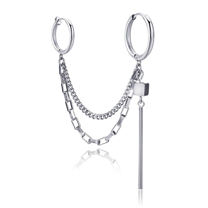 Khuyên tai Nam Nữ Titan Dạng kẹp vành tai có lỗ và không có lỗ