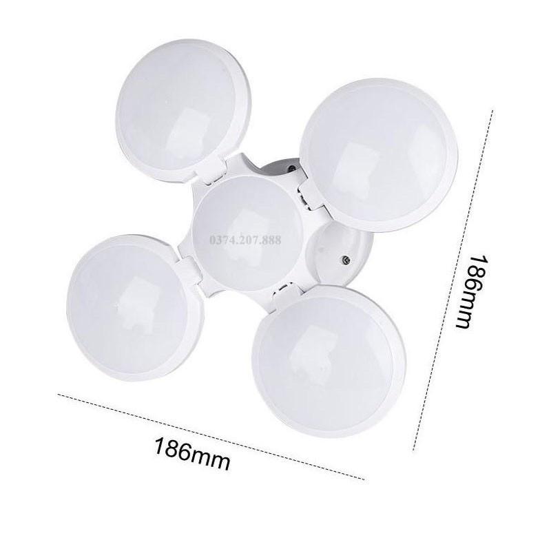 Đèn Led Năng Lượng Mặt Trời 4 Cánh Đuôi 40W 4 chế độ sáng .