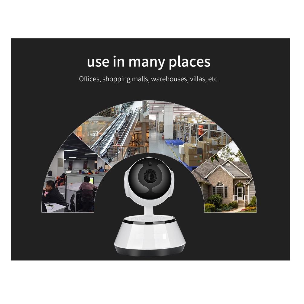 Camera V380, camera wifi IP V380 tích hợp microphone ghi âm thanh, đàm thoại 2 chiều