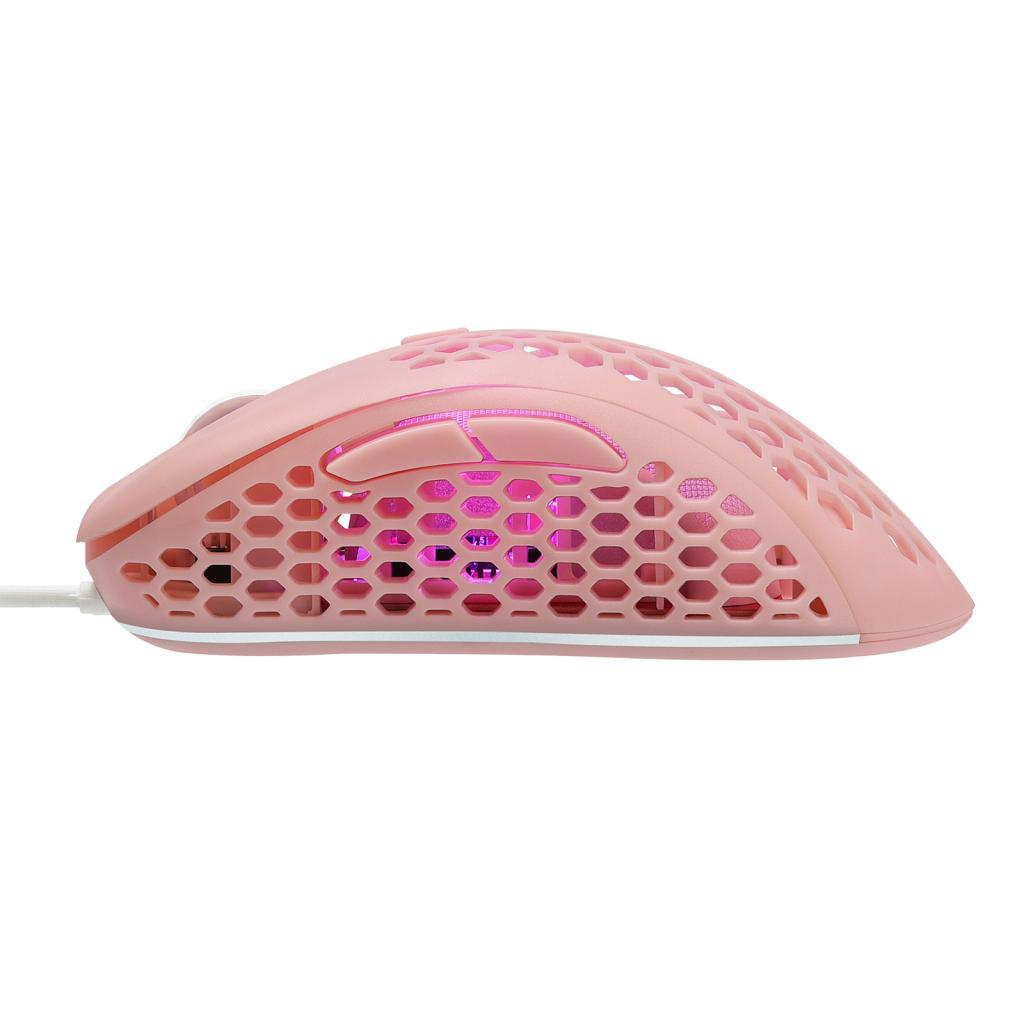 Wired Game Mouse Hollow Hole Honeycomb Lightweight Computer MICE Pink