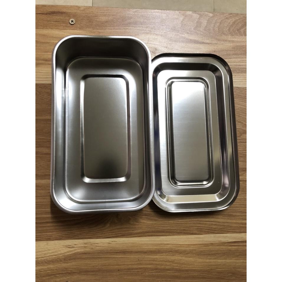 Hộp tiểu phẫu inox có nắp và quai-hộp tiểu (Kích thước: 20cm x 10cm x 5cm)