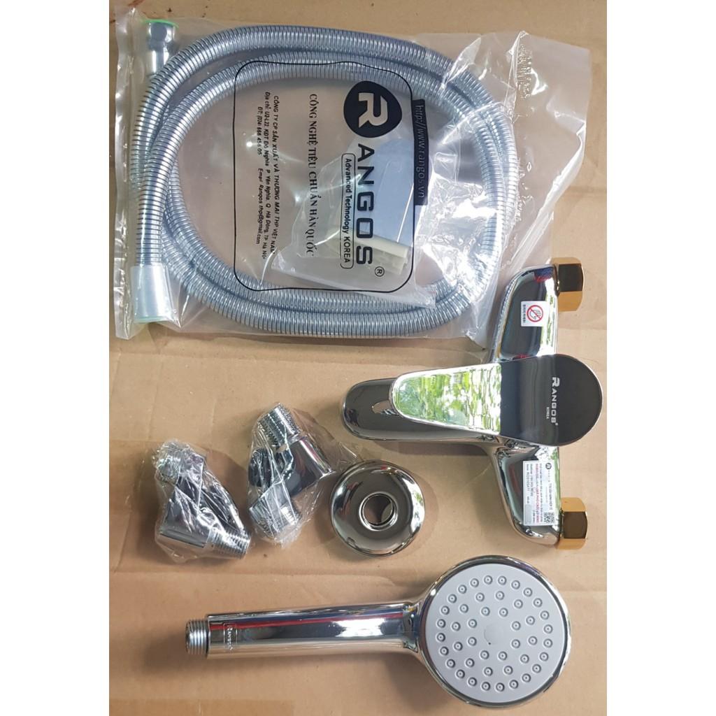 Bộ sen tắm đồng chính hãng Rangos - RG02S nước khỏe, bộ vòi sen tắm cao cấp bảo hành 3 năm