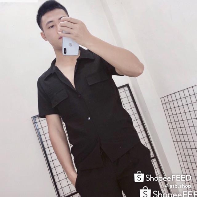 Áo Đũi Nam, Áo Đũi Cộc Nam Siêu Đẹp Siêu Mát, Dáng Trẻ Trung Cao Cấp Hot 2020 - atb shop